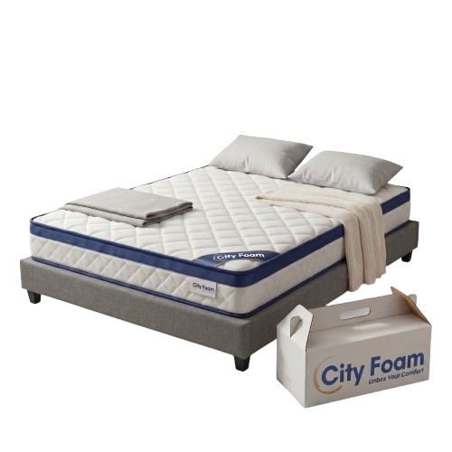 Kasur Busa City Box Plush Pillow Top Tinggi 25cm